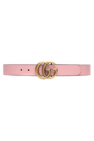 Cintura kids in pelle rosa pastello GUCCI KIDS | 4327071OY0G5815